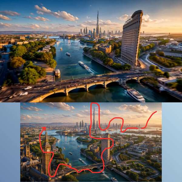 Cinematic Landmark Flight
