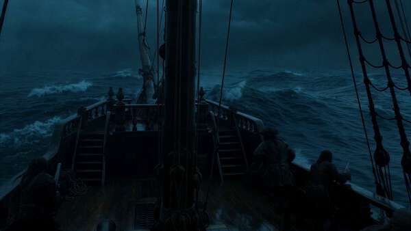 Pirate Ship Storm Ocean