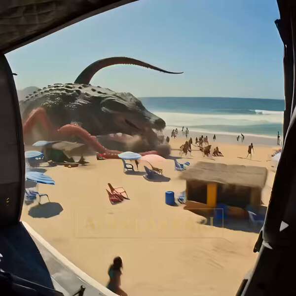 Squid-Crocodile Beach Attack