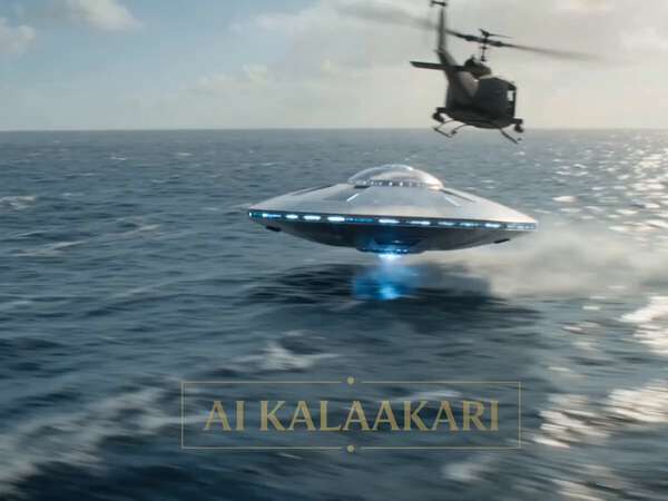 Megalodon vs Flying Saucer