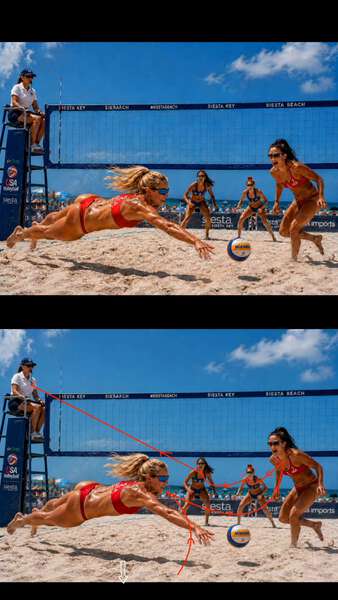 Beach Volleyball Hidden Camera Chase