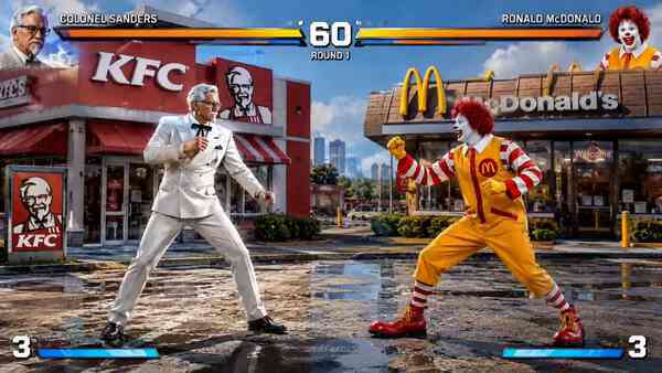 Colonel Sanders Versus Ronald Mcdonald