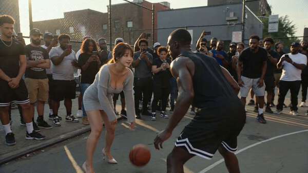 street basketball showdown