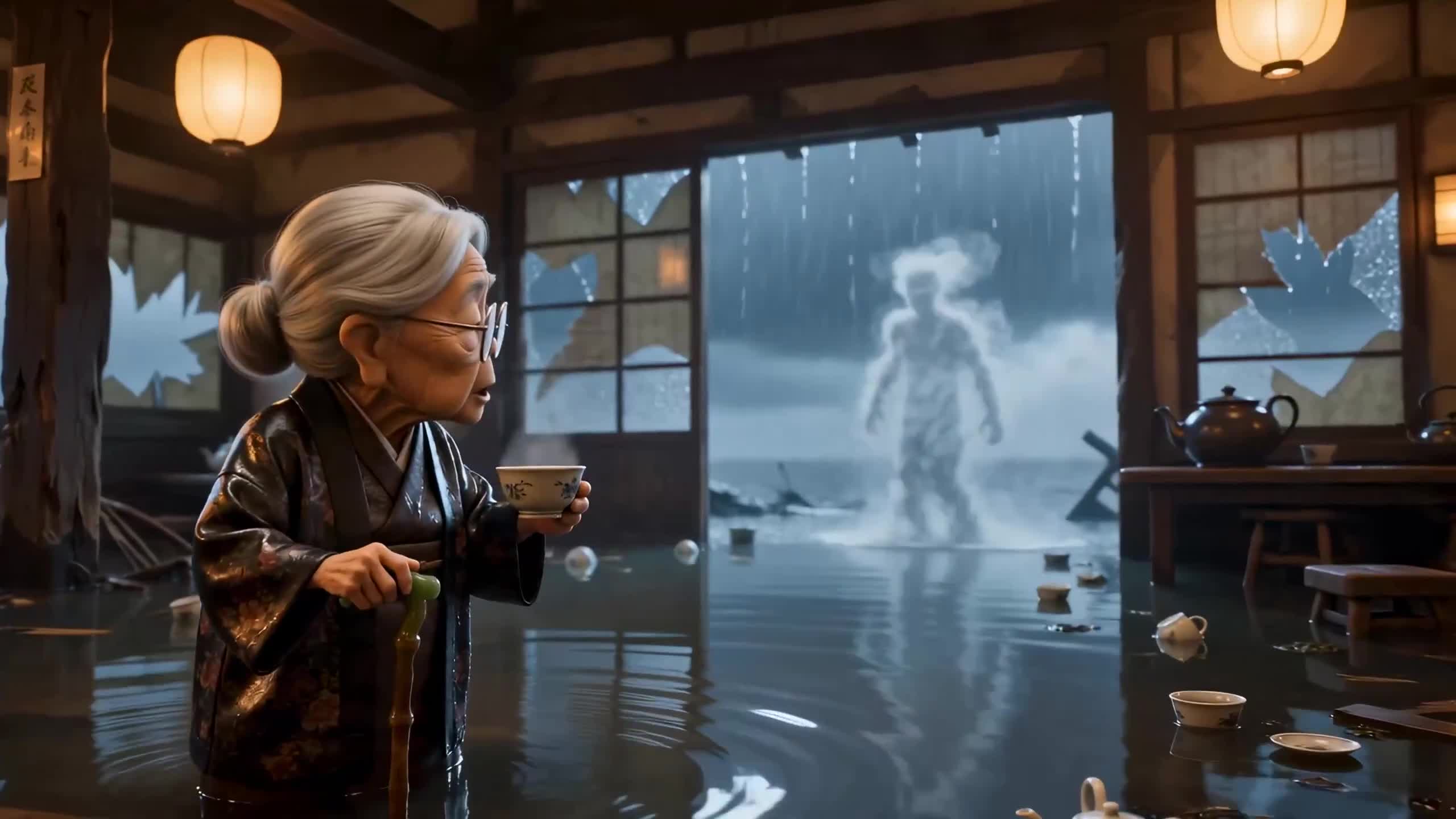 Tea House Grandma vs Rain Phantom