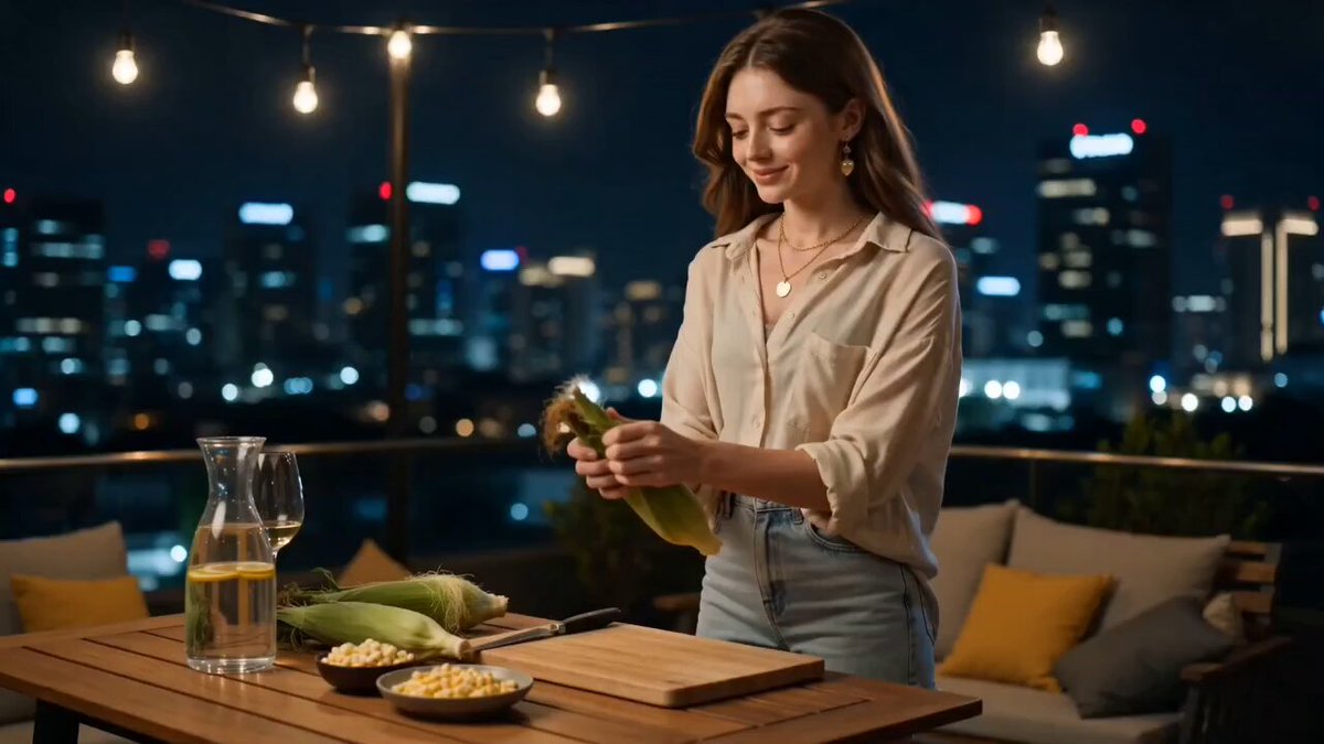 Rooftop Corn Grill Cinematic
