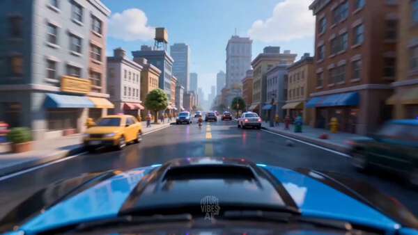 Pixar Toy Police Chase