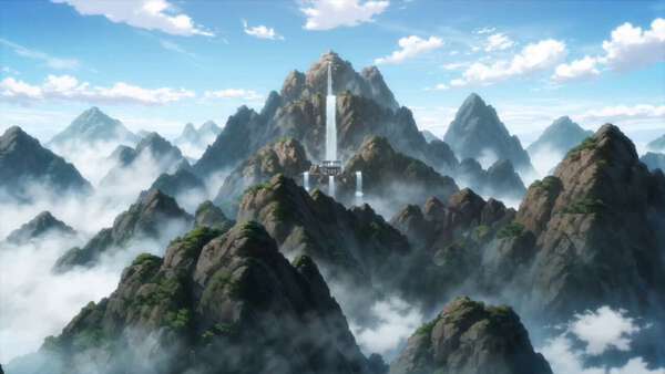 Anime Warrior Monk Temple Battle