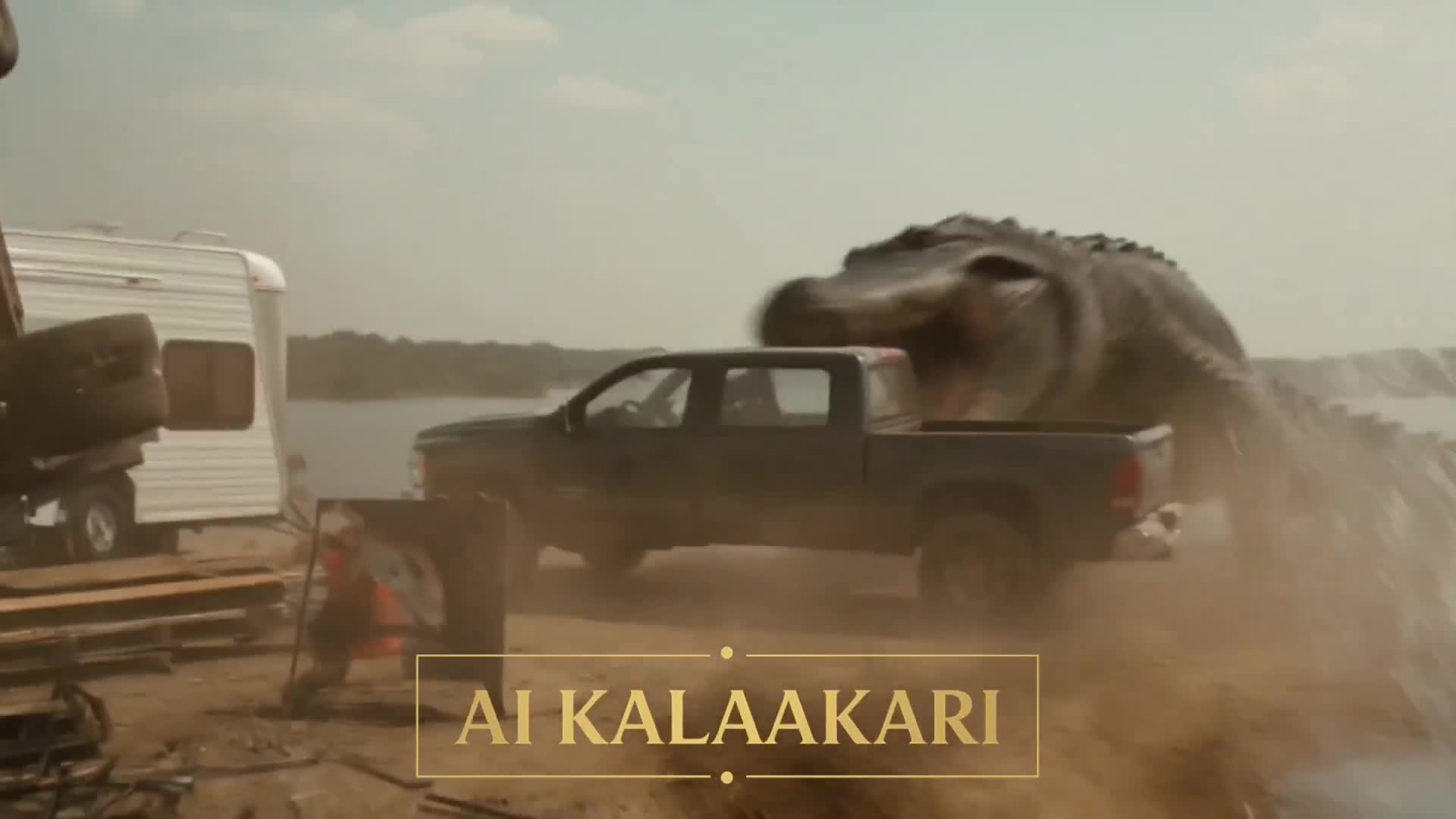 Monster Crocodile vs Bulldozer