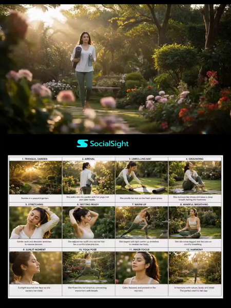 Yoga Time Sunrise Garden
