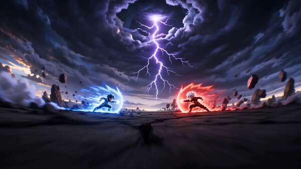 Anime Hero Battle - Creative Storyboard