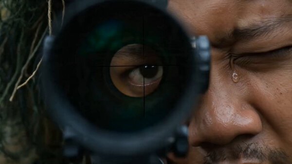 Sniper Bullet Trajectory Shot