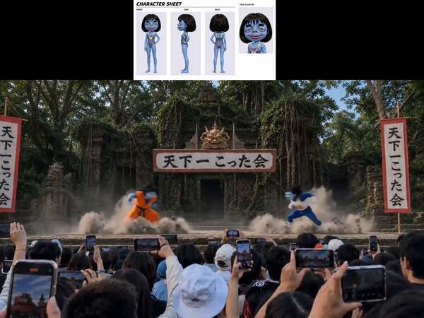 Cosplay Battle Energy Waves