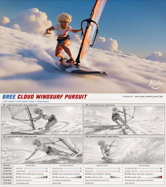 Cloud Windsurf Breeze