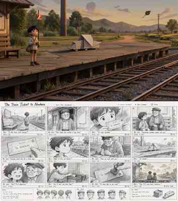 Train Ticket and Music Box Animations