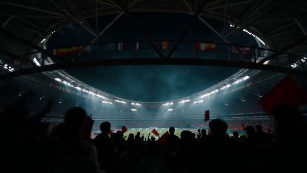 World Cup Bicycle Kick Night Stadium