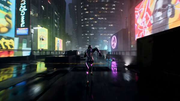 Cyberpunk Parkour City Chase