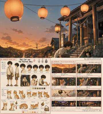 Anime Storyboard to Cinematic Video