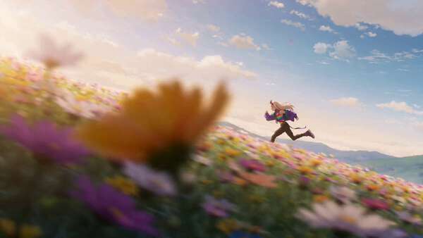 Cinematic Anime Parallax Flower Field
