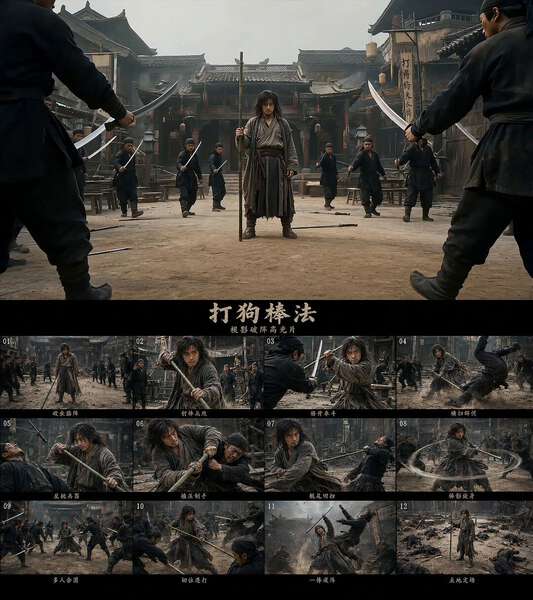 Dagou Bang Staff Combat Highlight