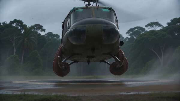 Jungle Helicopter Alien Attack