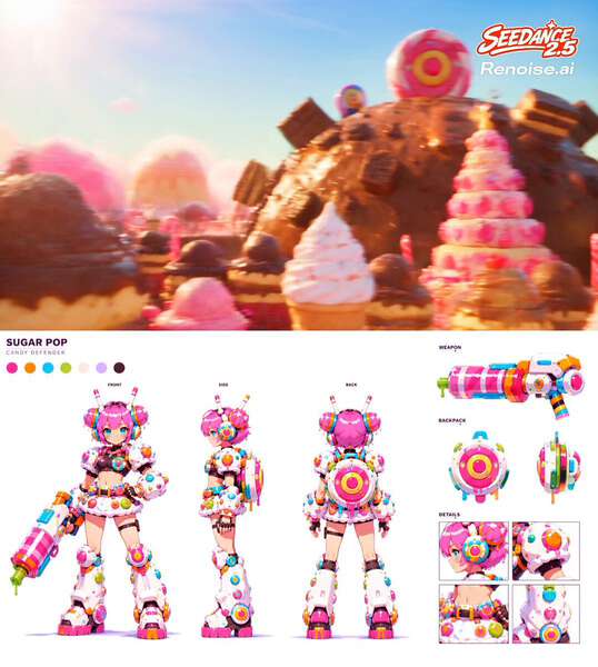 Sugar Pop Candy Defender Mecha
