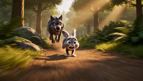 Rabbit vs Wolf Pixar Animation