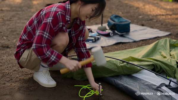 Forest Campsite Korean Woman Vlog