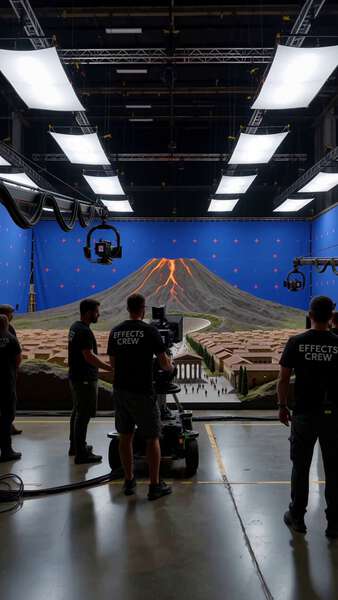 Pompeii Miniature VFX Eruption