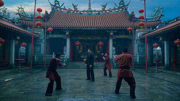Kung Fu Temple Courtyard Duel