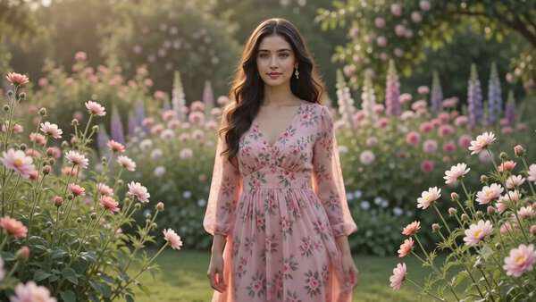 Pink Floral Dress Dream Garden