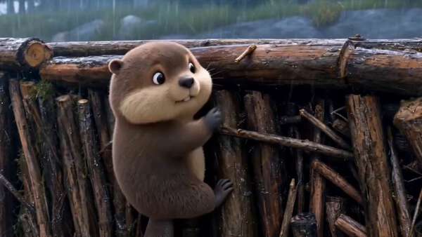 Baby Otter Raft