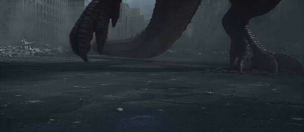 Colossal Demonic Dragon Over City