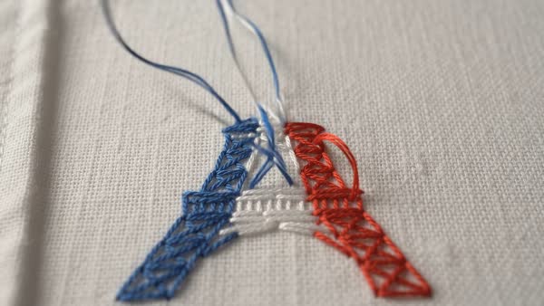 Embroidery Landmark Macro Timelapse