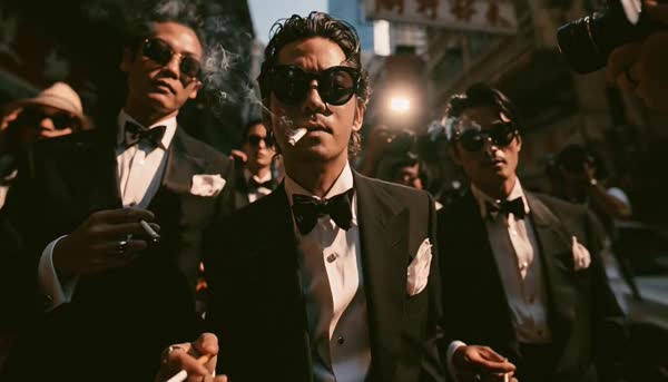 Three Men Walking Cigars And Swagger
