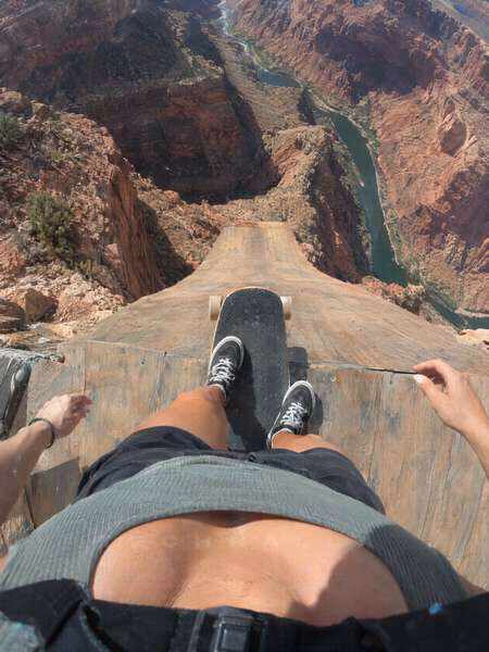 GoPro Canyon Stunt Leap POV