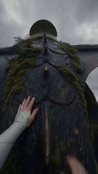 First Person Dragon Saddle Flight