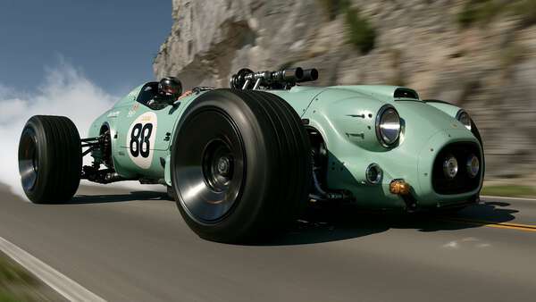 One Shot Mint Green Vehicle Run