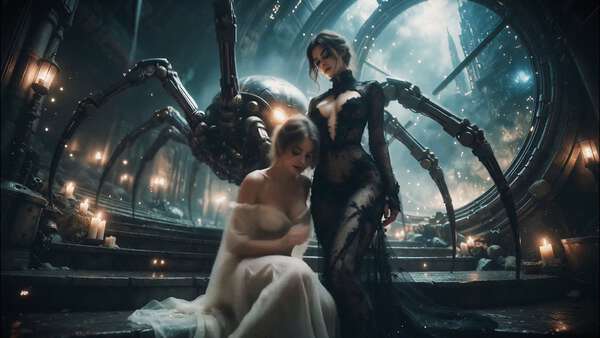 Spider Crown Ritual Scene