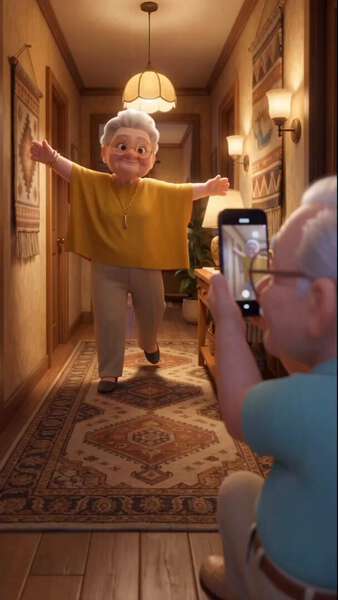 She Dances, He Films: A Cozy Vintage Hallway