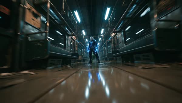 Cyberpunk Subway Boss Battle