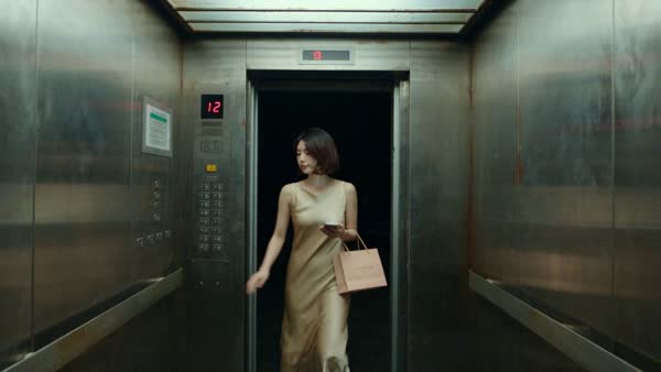 Zombie Mirror in Apartment Elevator