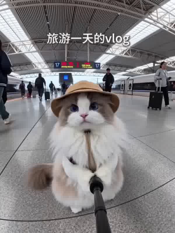Cat Selfie Travel Vlog Tour