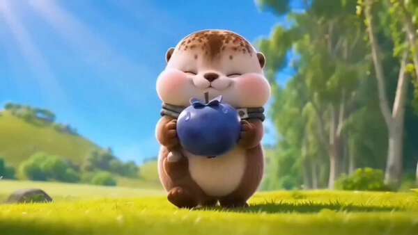 The Berry Rolls Down the Slope: A Baby Otter in Three Scenes