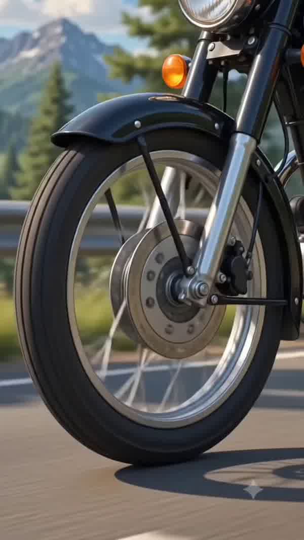 Motorcycle Ride Above the Lakeside