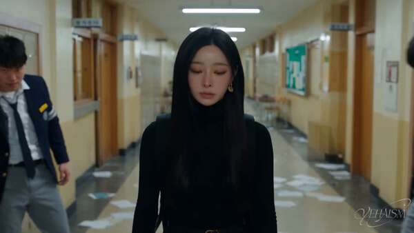 The Mystic Warrior In A School Hallway