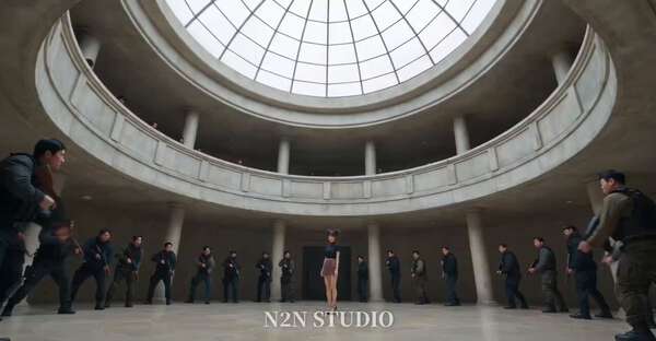 Surrounded In The Marble Rotunda